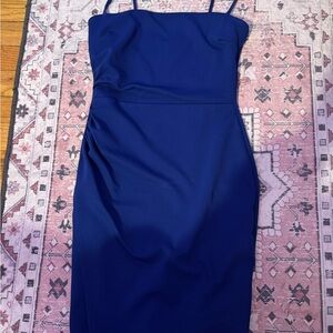 Windsor Blue Spaghetti Strap Sheath Mini Dress